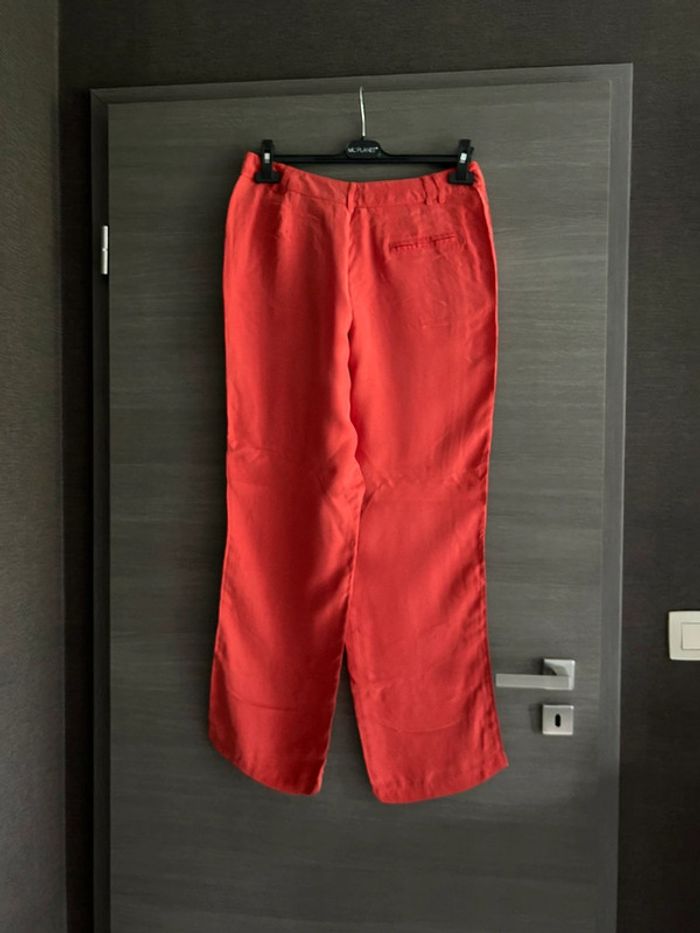 Pantalon soyeux orange Morgan 38-40 - photo numéro 2