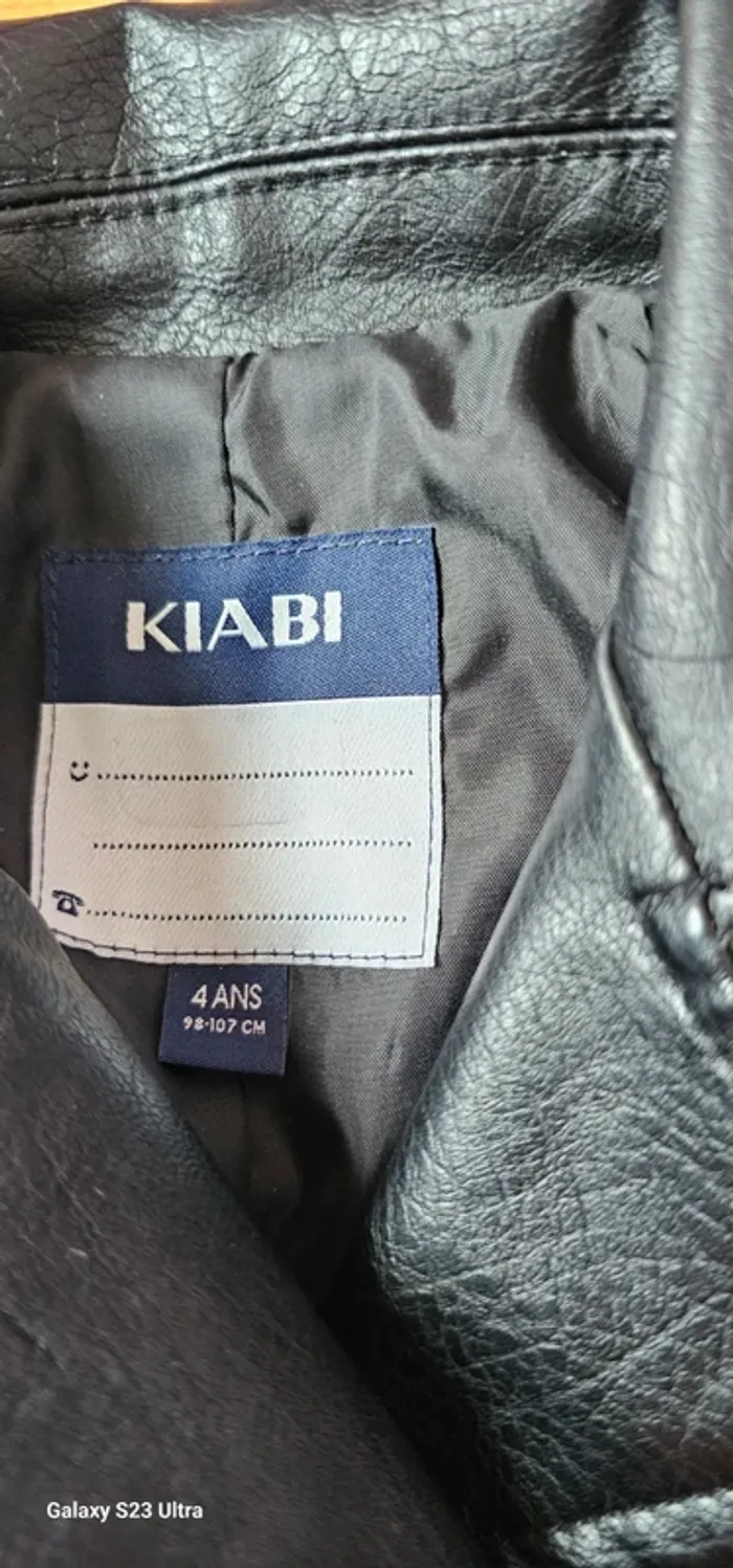 Veste simili kiabi 4 an - photo numéro 2