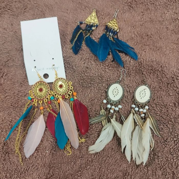 Lot de 3 paires boucles d'oreilles