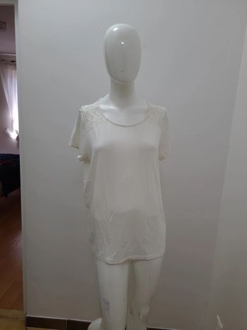 T shirt manche courte crème taille M Only