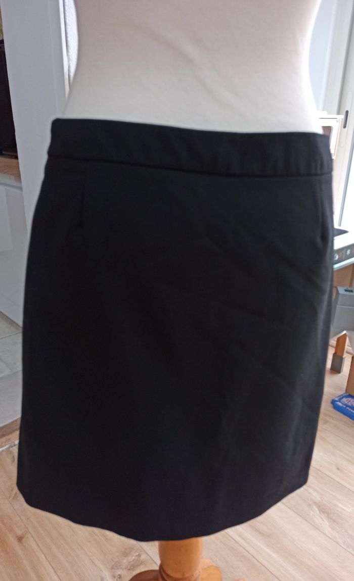 T40 jupe tailleur Etam noir fendu à gauche - photo numéro 7