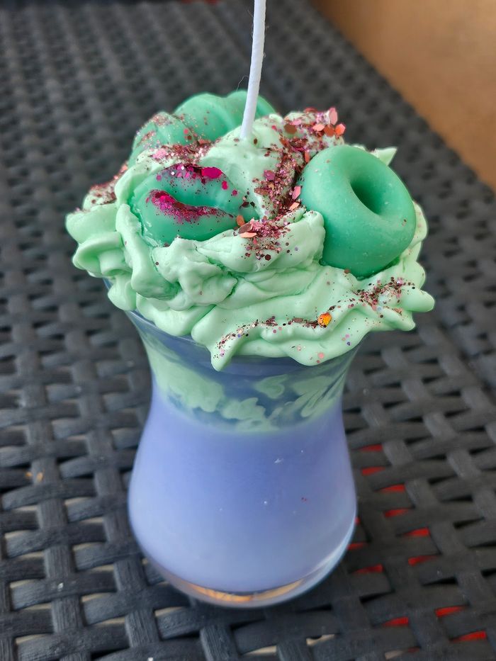 Bougie gourmande au kiwi petit modele