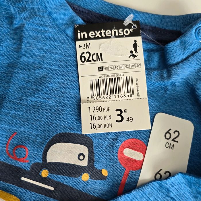 T-shirt manches longues neuf - in extenso - 3 mois - photo numéro 4