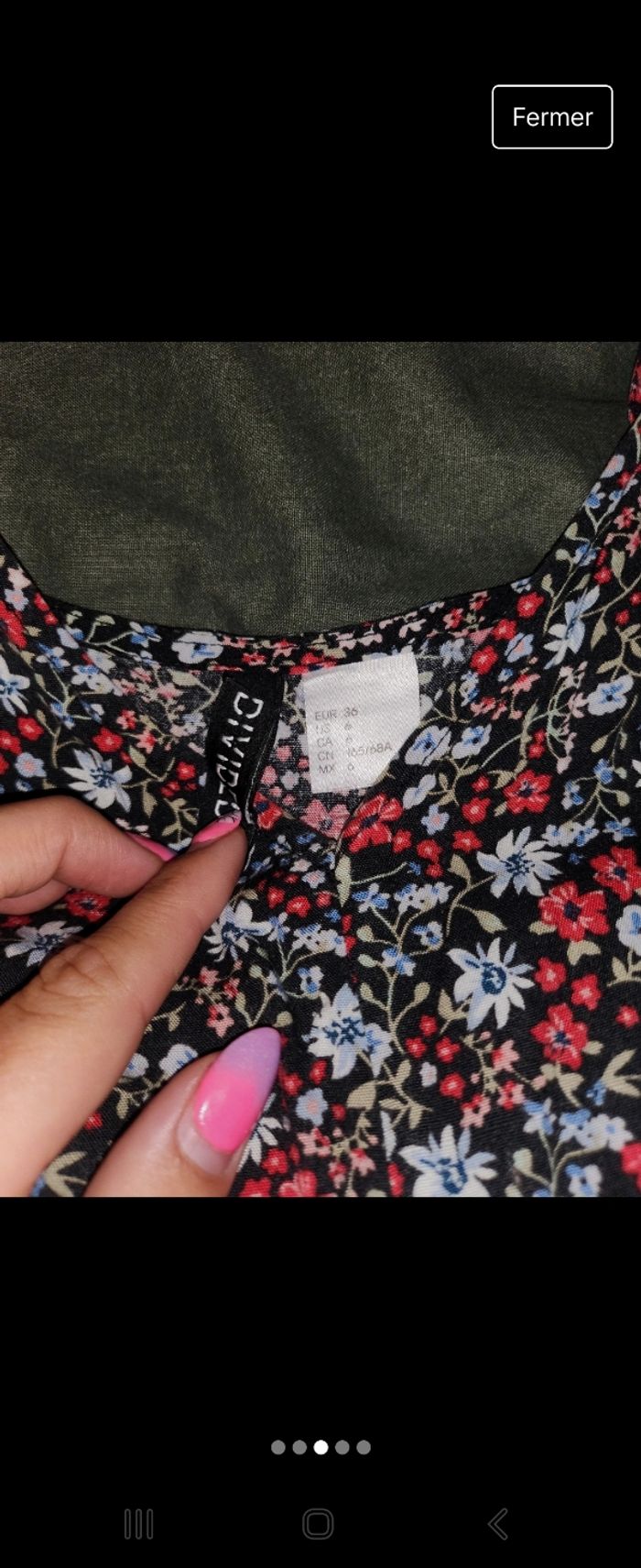 Combishort fleuri H&M - photo numéro 3
