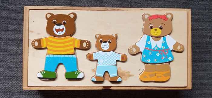 Puzzle d'encastrement - famille Ours