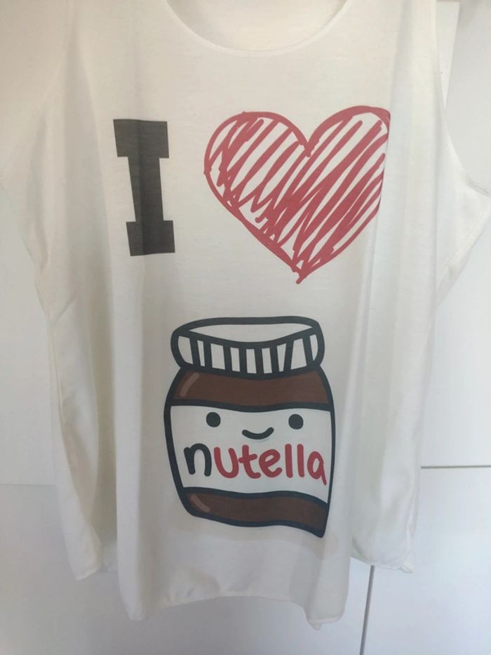 Débardeur top i love Nutella neuf - photo numéro 2