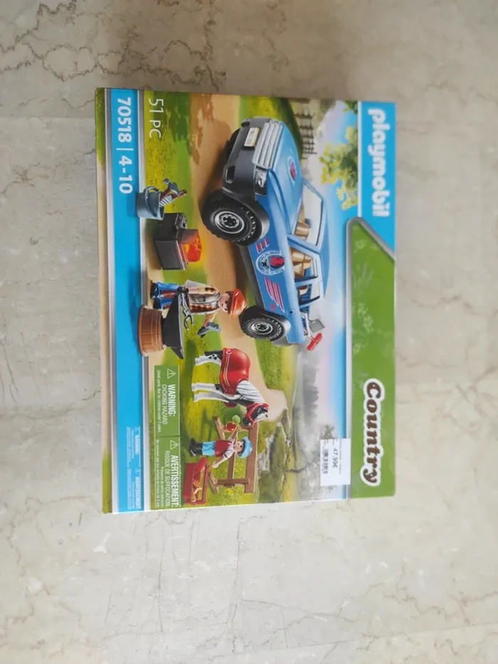 Playmobil country 70518 maréchal ferrant et véhicule neuf