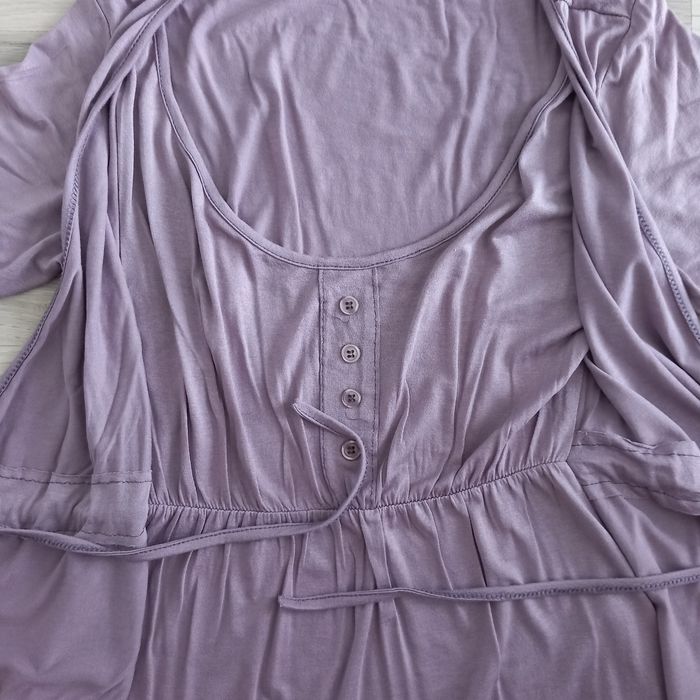 Chemisier long femme mauve taille M - photo numéro 3