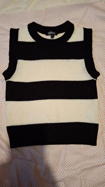 Pull noir et blanc jennyfer