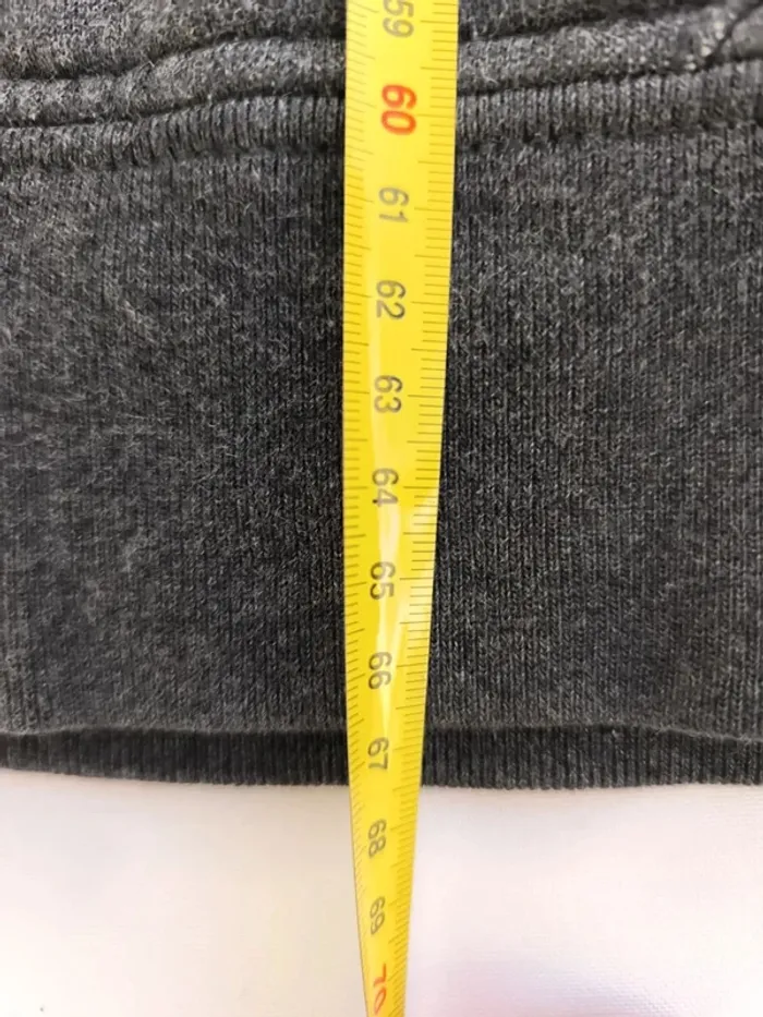 Sweat capuche homme Ralph Lauren zippé taille M gris foncé logo bordeau - tâche javel - photo numéro 13