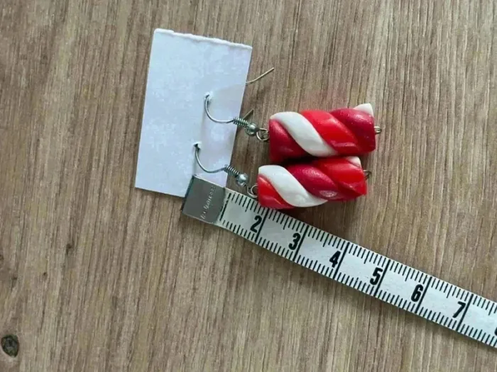 Boucles d’oreilles guimauve - photo numéro 3