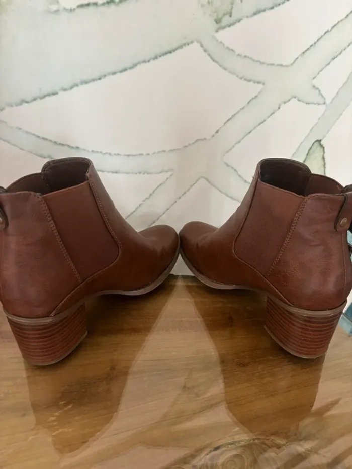 Bottines à talons marron femme My Botega - photo numéro 5