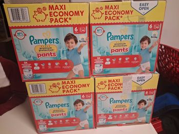 Couches pampers premium protection pants T6 
