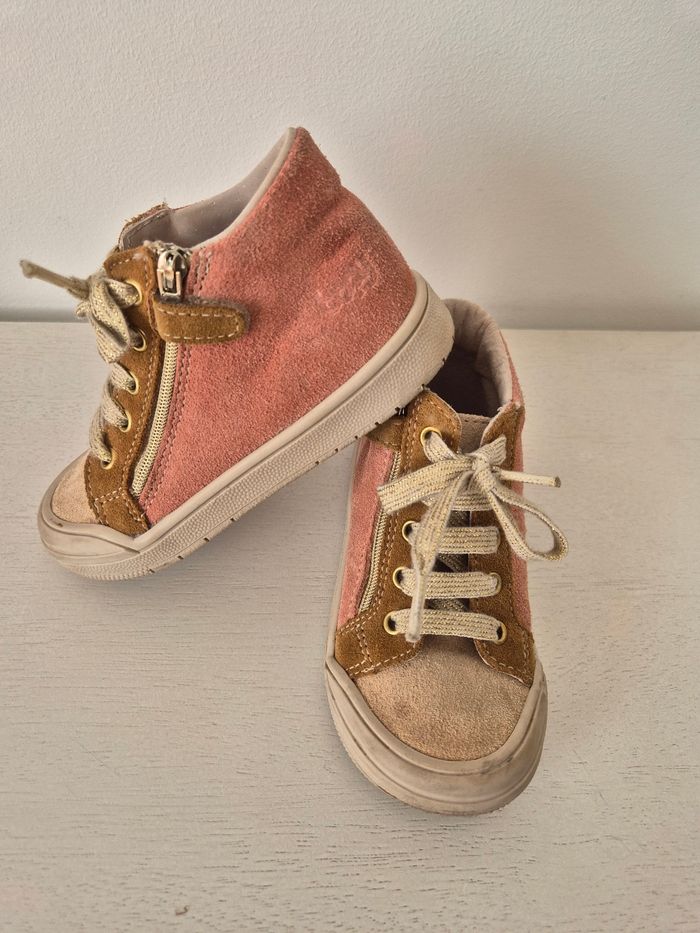 Chaussures montantes daim + cuir fille pointure 23 Bopy - photo numéro 10