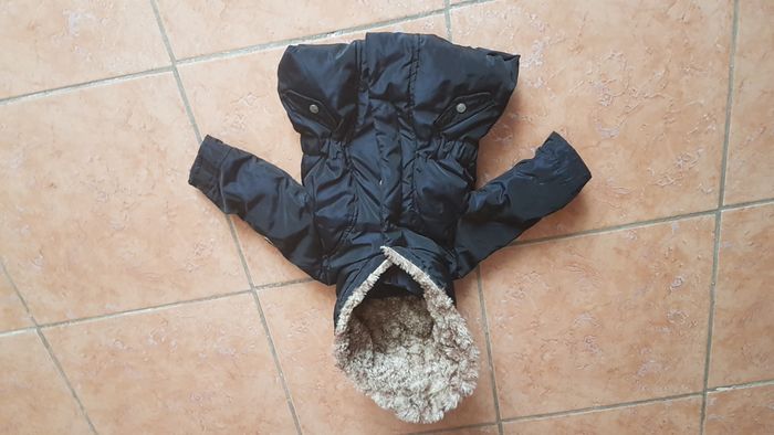 Blouson hiver à capuche fille 6 mois noir Tape à l'oeil