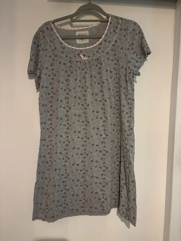 Lot de 2 chemises de nuit grises – Lingerie & Kiabi – Taille S