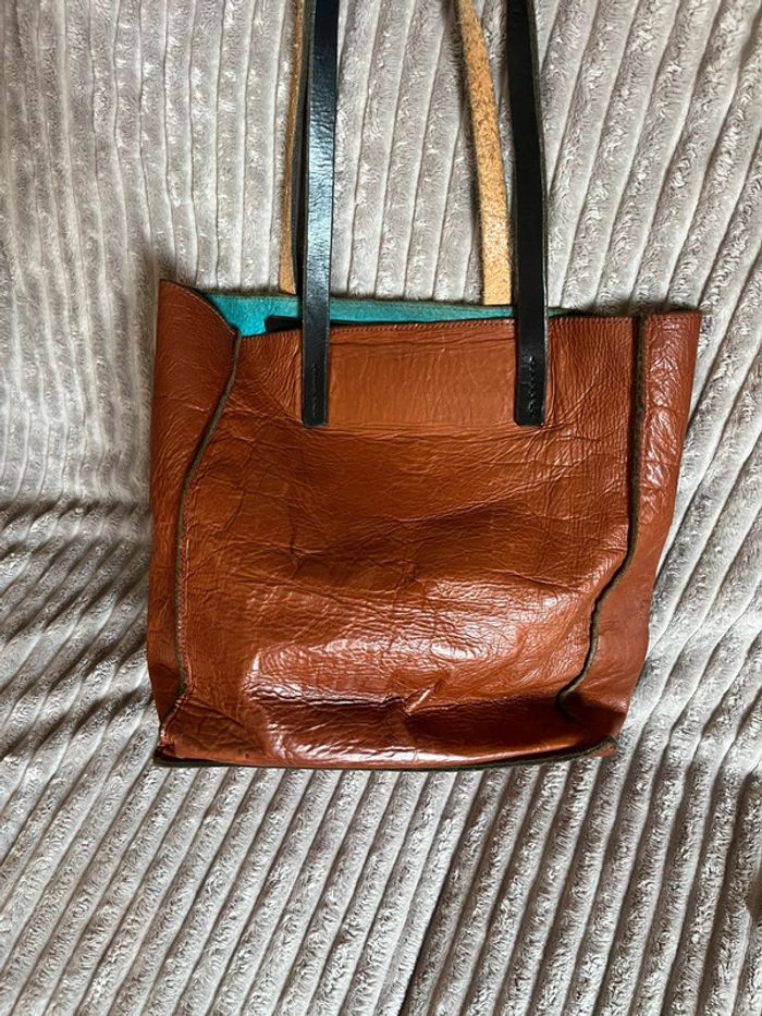 Sac cabas en cuir DAIKA New York – Vintage & stylé - photo numéro 2