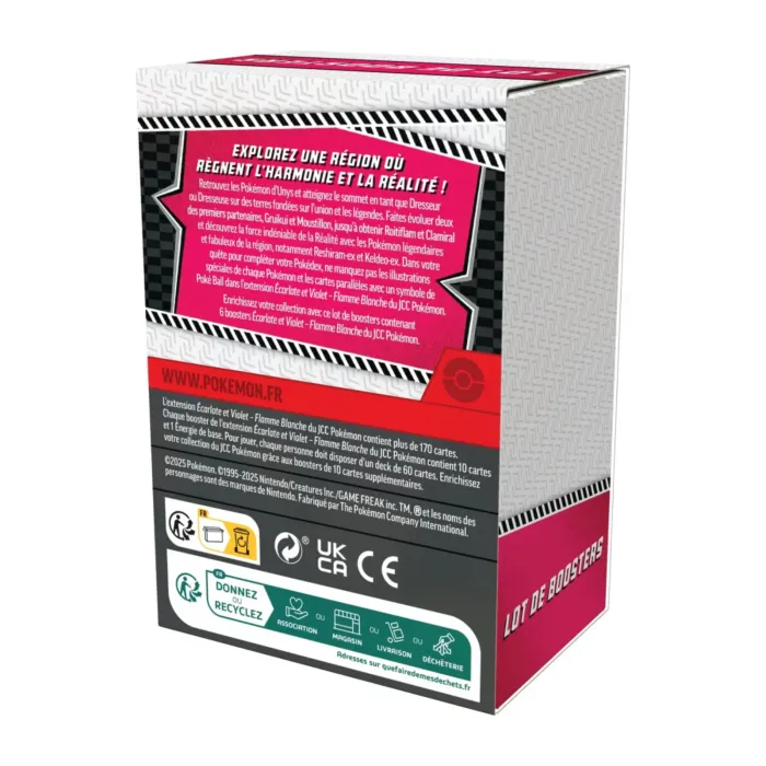 🔥 PRÉCOMMANDE Pokémon BUNDLE 6 Boosters EV10.5 FLAMME BLANCHE - FR - Neuf 🔥 - photo numéro 2