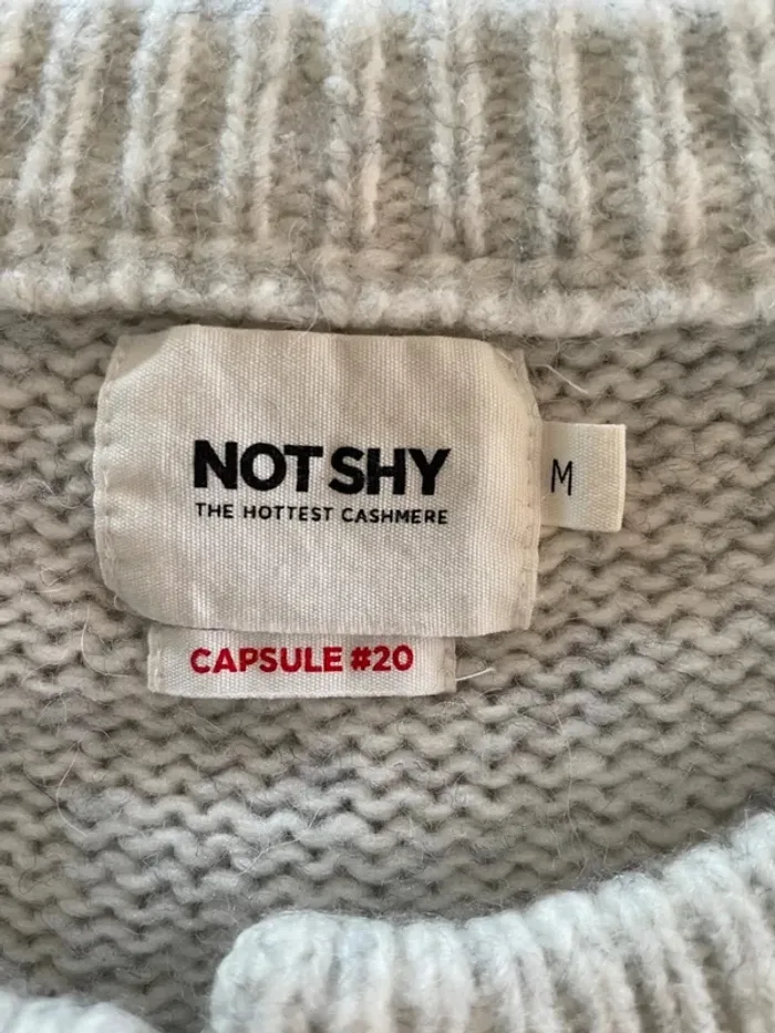 Pull gris clair laine cosy à lacets - photo numéro 7