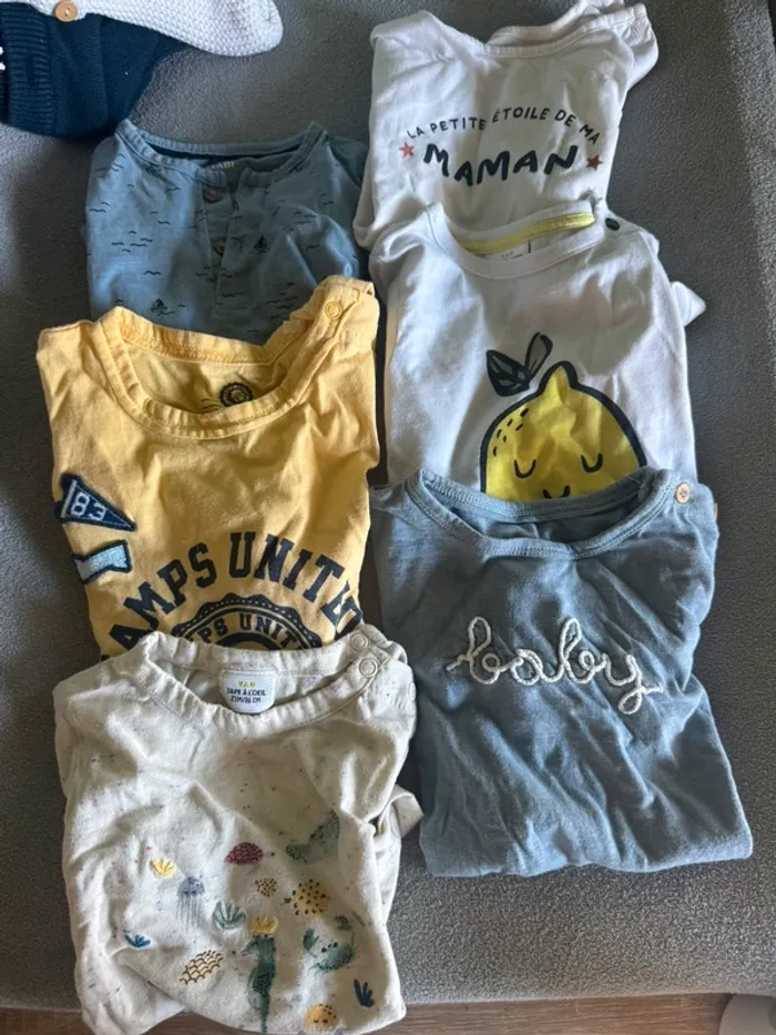 Lot t shirts manches courtes garcon