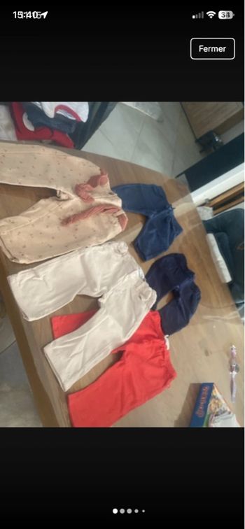 Lot pantalon 6 mois 