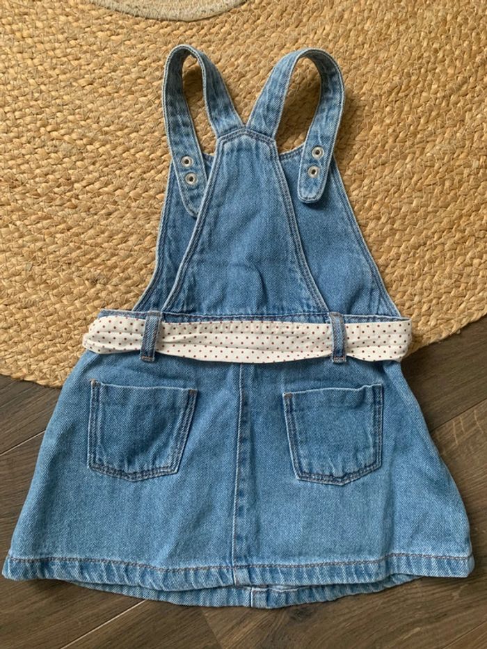 Robe salopette jeans bleu Obaibi 23 mois 2 ans - photo numéro 3