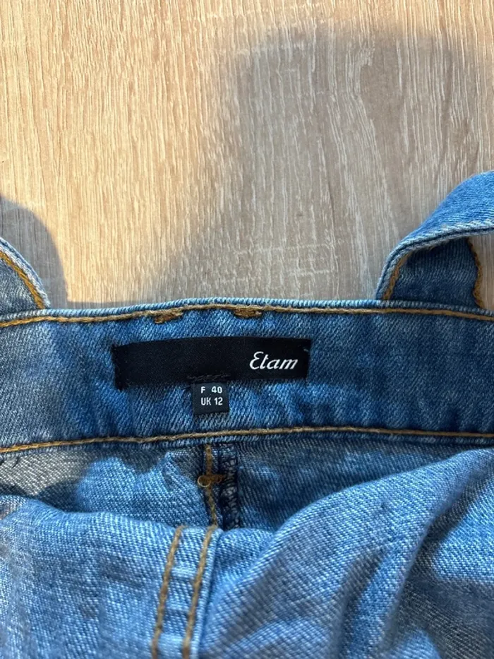 Combi-short en jean - photo numéro 2