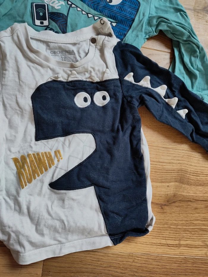 Lot de 3 t-shirts manches longues 18 mois - photo numéro 4