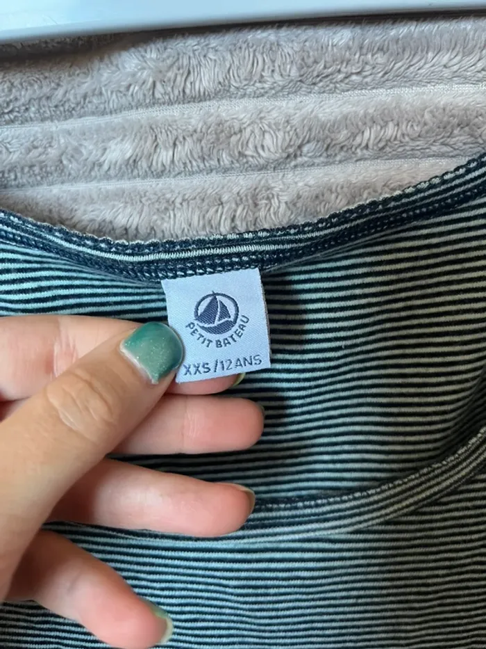 Nuisette marinière Petit Bateau – Taille 12 ans (XXS) - photo numéro 3