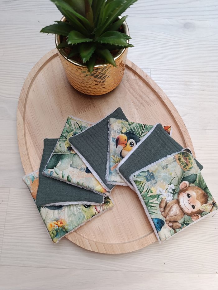 Lot de 7 lingettes lavables