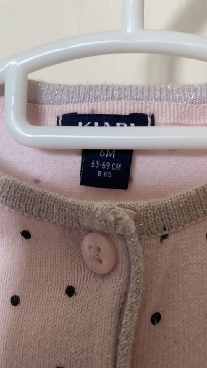Gilet rose kiabi 6 mois - photo numéro 2