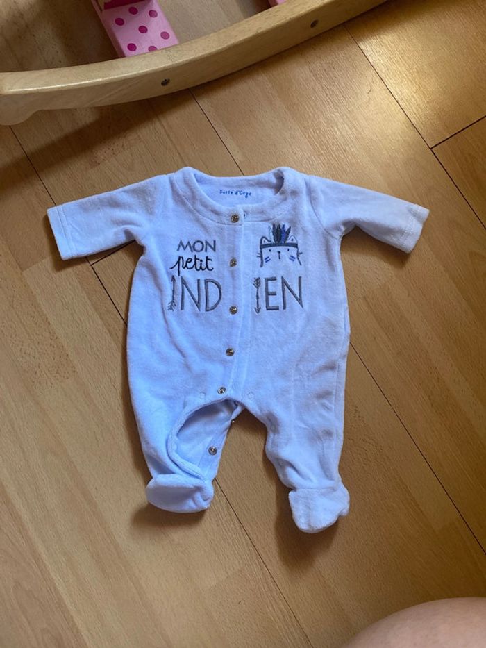 Pyjama velours naissance Sucre d’Orge