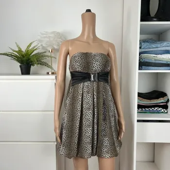 Robe bustier léopard Double Y - taille 38 - Y2K années 2000