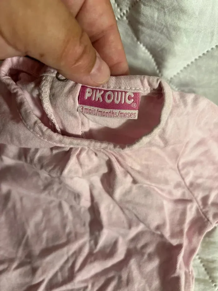 T shirt taille 3mois marque pik ouic - photo numéro 3