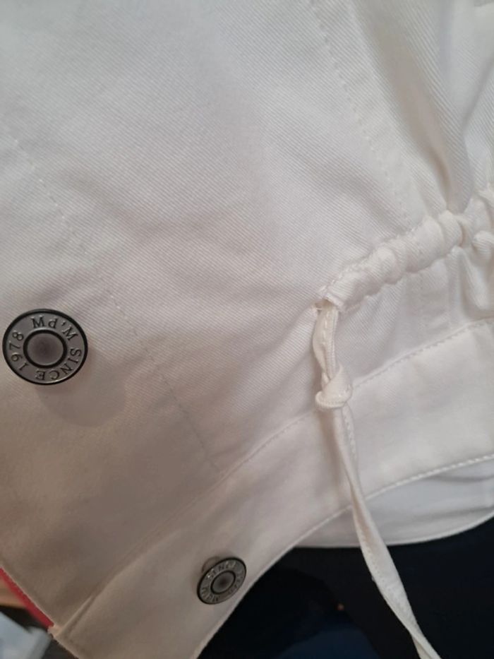 Md'M veste en jean blanc broderies T 44 neuve - photo numéro 6
