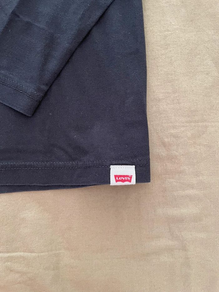 T-shirt Levi's noir manches longues 12 ans - photo numéro 2