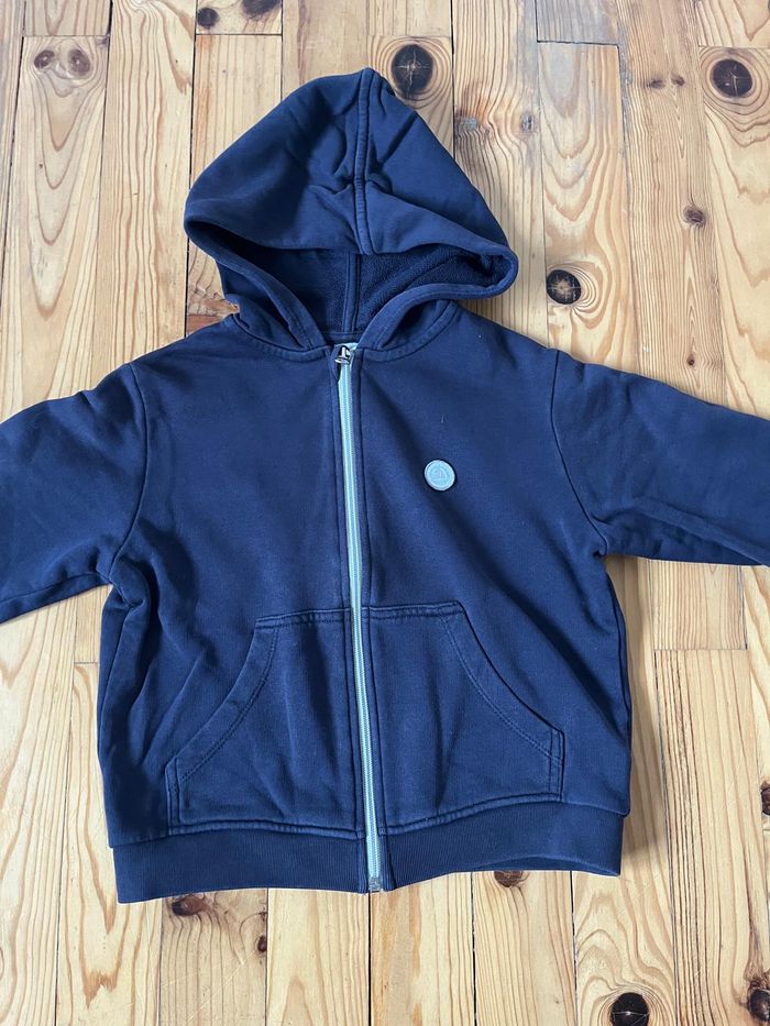Gilet sweat marine Petit Bateau 8 ans - photo numéro 3