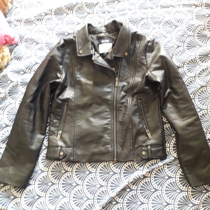 veste simili cuir taille 10 ans