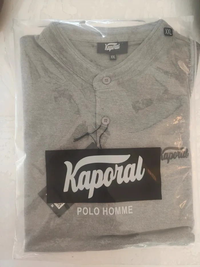 Polo homme Kaporal XXL gris