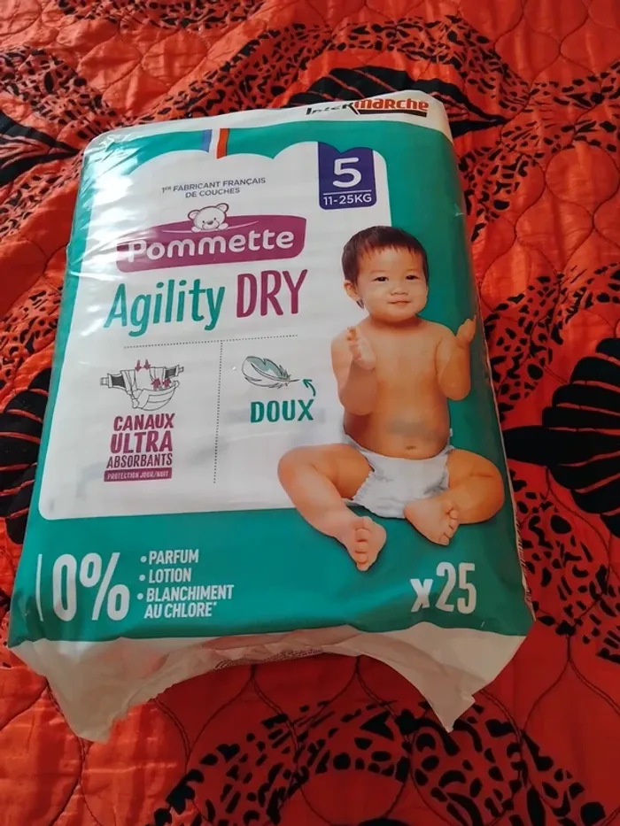 Packs de couches taille 5 neuf