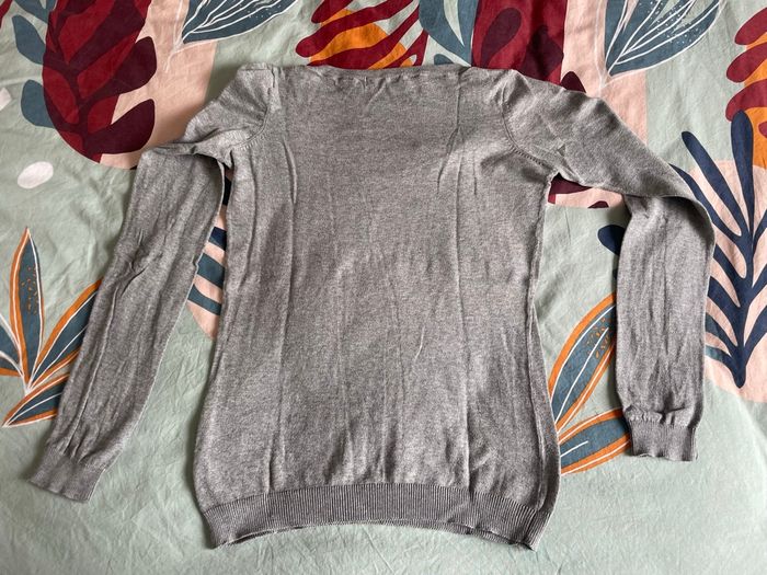 Pull gris noeud taille 38/40 - photo numéro 3