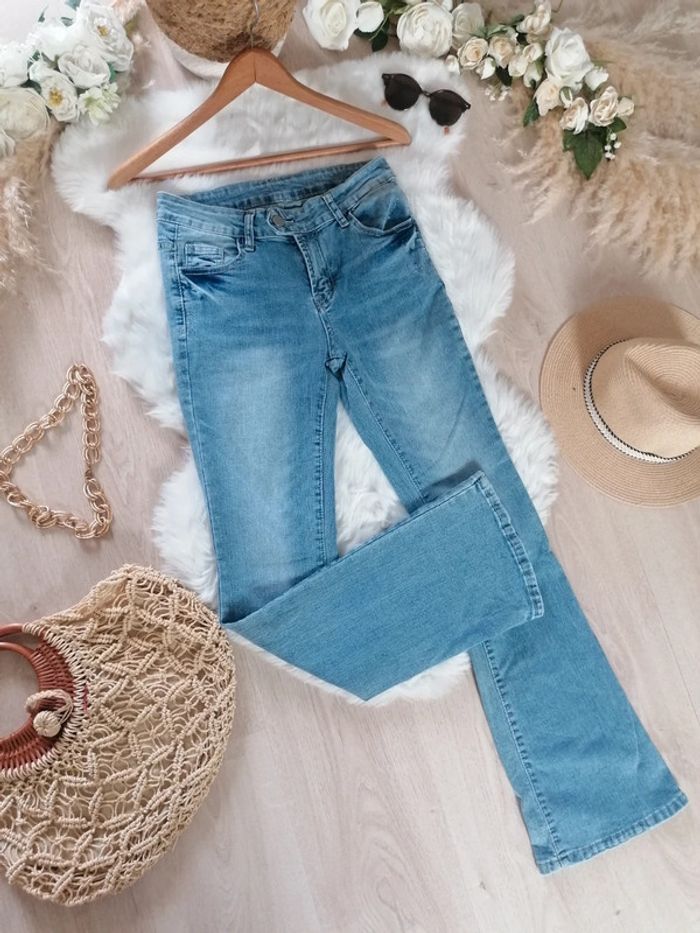 Jolie jeans taille Haut patte Deff taille 36