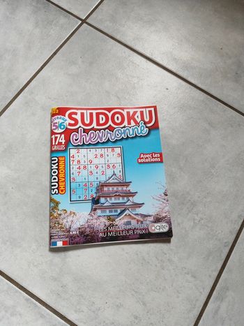 Grilles sudoku chevronné niveaux 5/6 neuf
