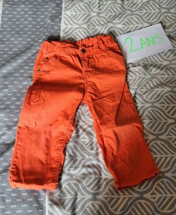 Pantalon orange pétant 2ans