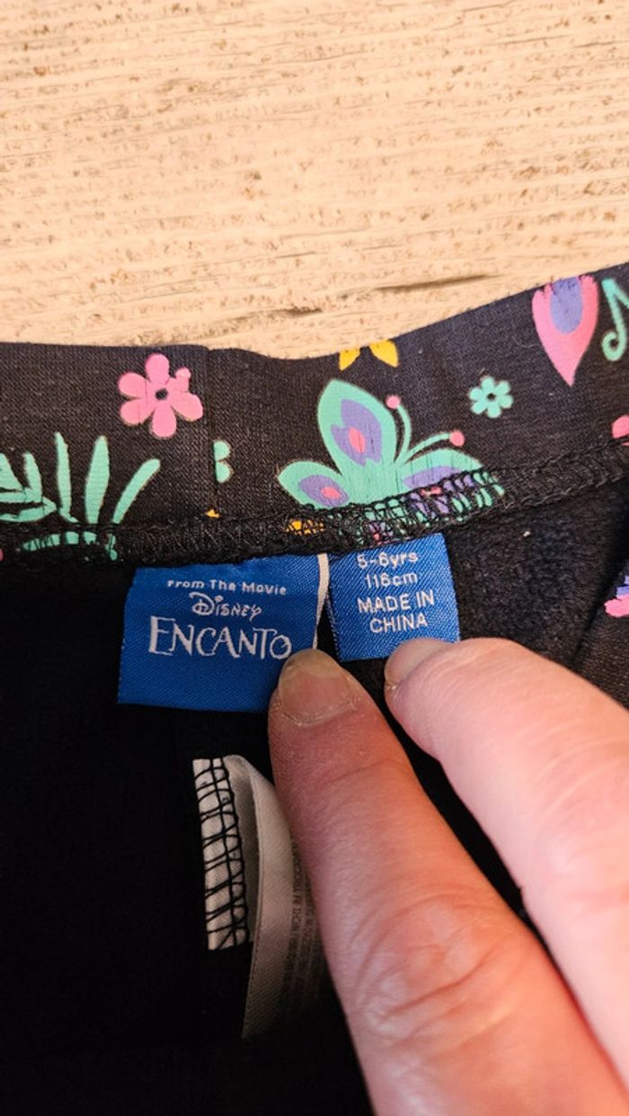 Legging bleu foncé  avec papillons, très épais, Disney, Encanto, 5/6 ans - photo numéro 5