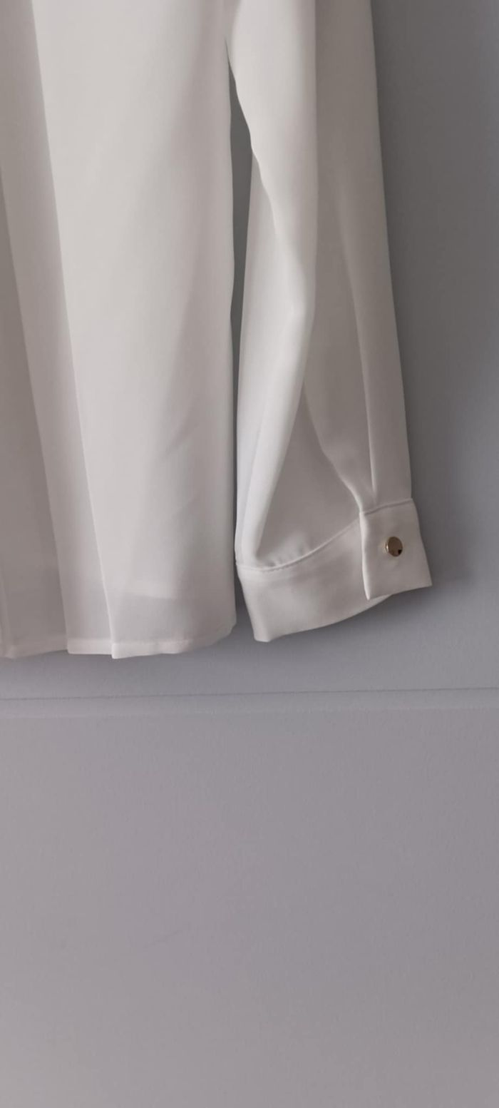 Chemise Blouse blanche à boutons "Esprit" Taille 34 - photo numéro 9