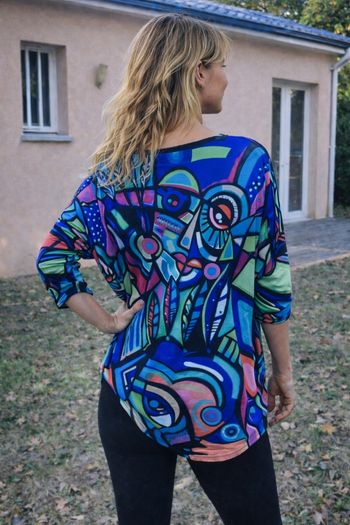 Tunique colorée femme