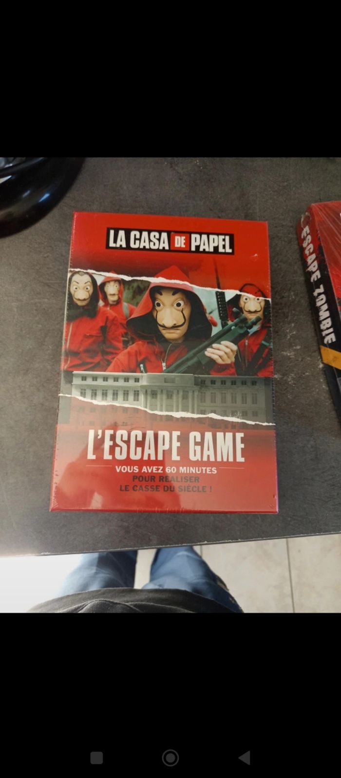 Jeu casa de papel escape game
