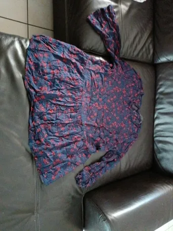 Haut blouse tunique s m f d joseph effet fleurs