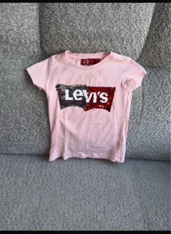 T-shirt sequins réversibles rose Levi's